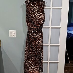 Boston proper leopard print long dress